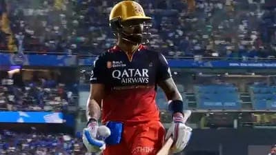 Viral Moment: Virat Kohli Hits Pad in Frustration During Intense IPL Game