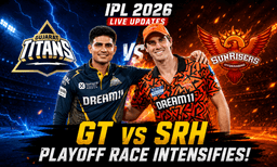 Gujarat Titans vs Sunrisers Hyderabad Live Updates: IPL 2026 Playoff Race Intensifies