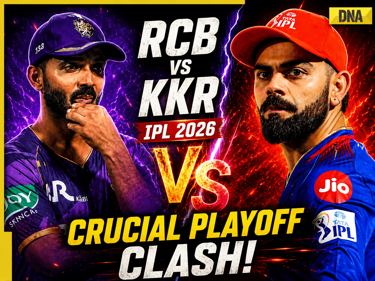 RCB vs KKR IPL 2026: Virat Kohli’s Bengaluru Face Kolkata in Crucial Playoff Clash