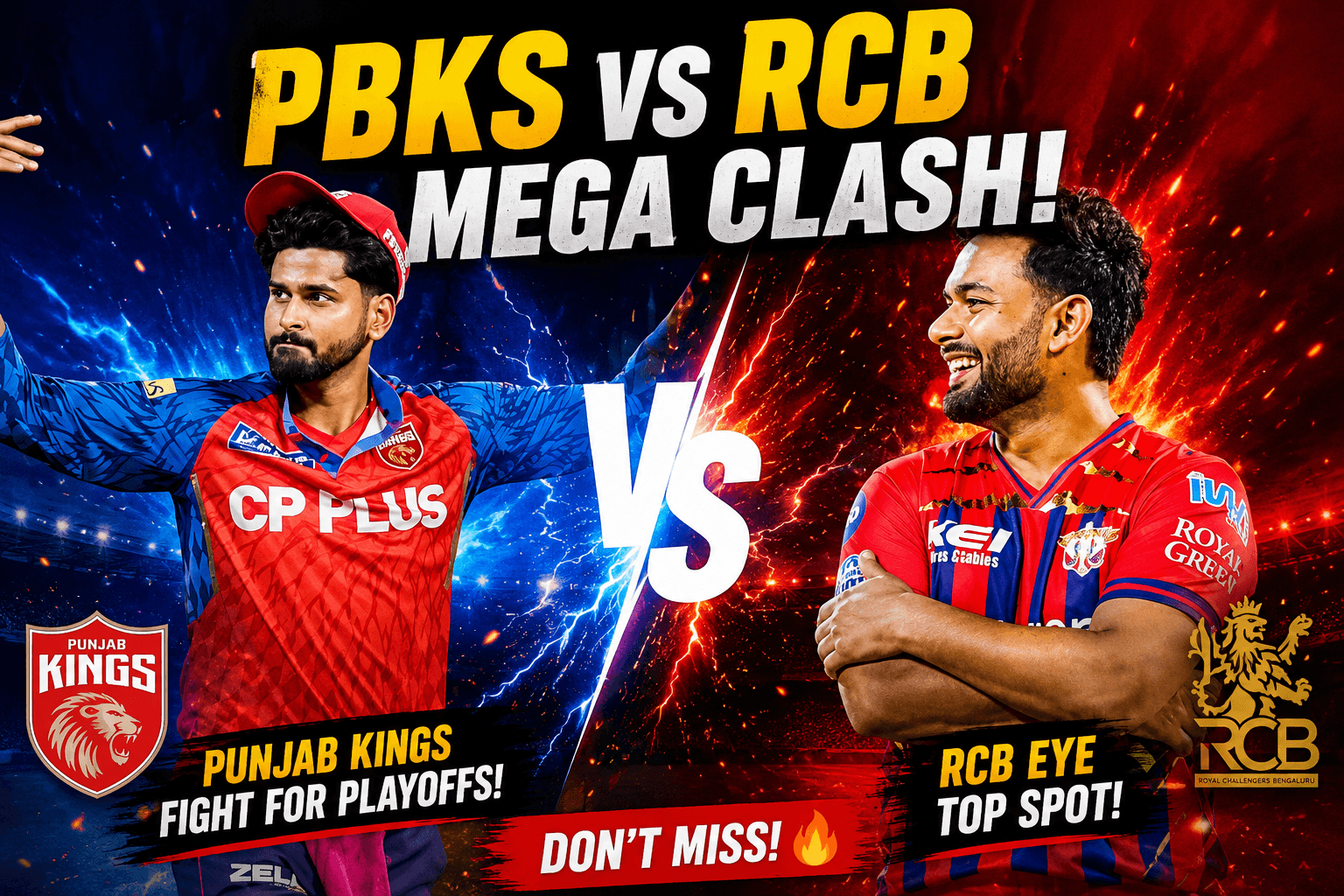 IPL 2026 Playoff Race: Punjab Kings Face Must-Win Match Against LSG